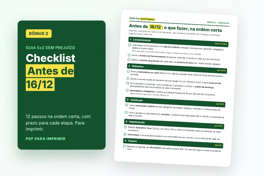 Bônus 2: Checklist Antes de 16/12